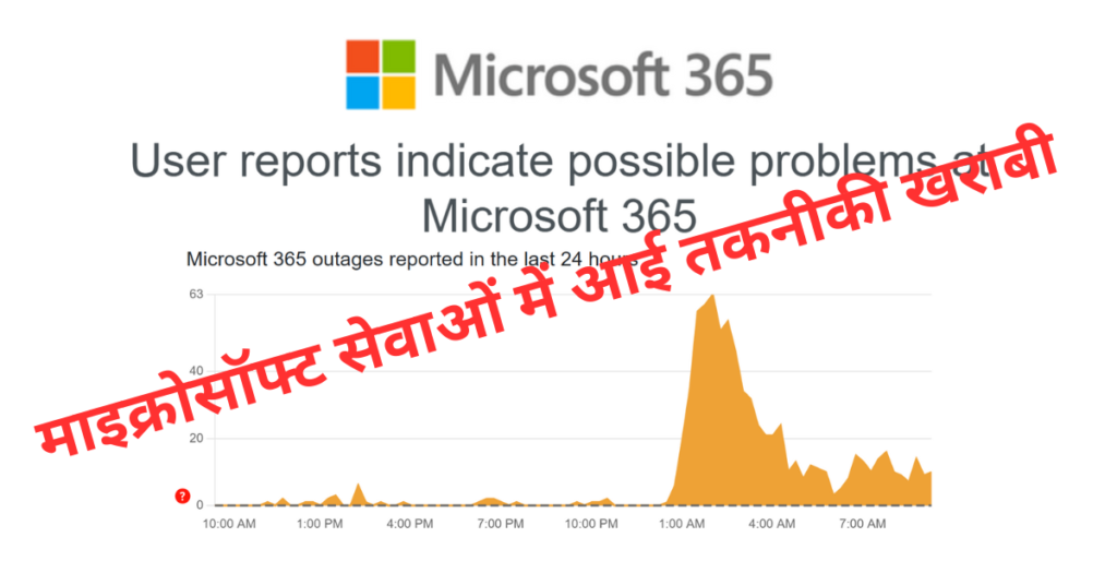 माइक्रोसॉफ्ट सेवाओं में आई तकनीकी खराबी